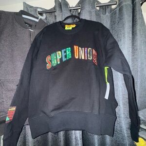 Sz Medium- Supervsn x Union LA Black Crewneck w/ embroidery | NWT